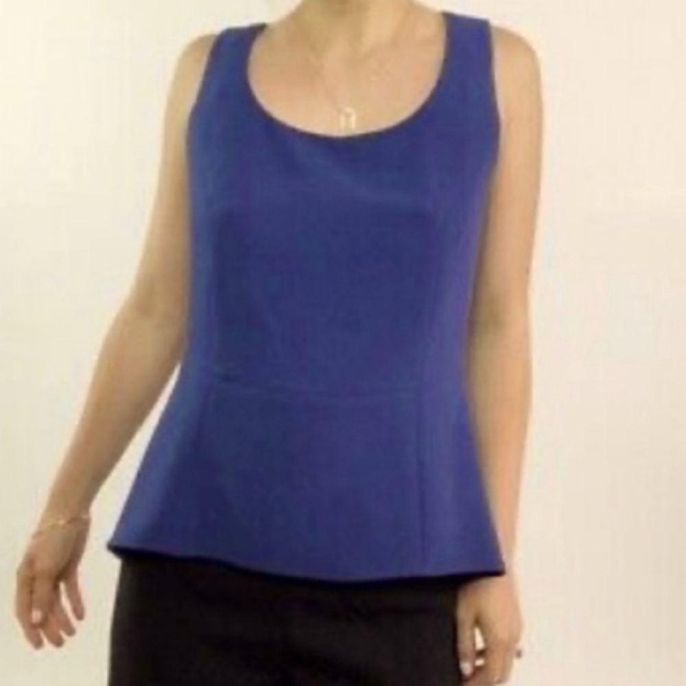 NWT Women's Rag & Bone Blue Peplum Jett Top, Size 2